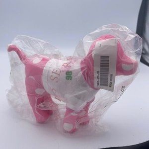 Victoria’s Secret Pink Polka Dot plush dog white T-shirt ‘86 New in bag